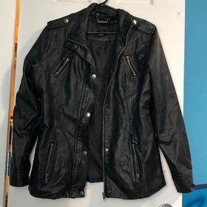 Women’s faux leather jacket
